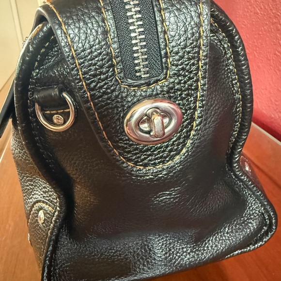 Coach Millie Black Leather Satchel - Picture 5 of 12